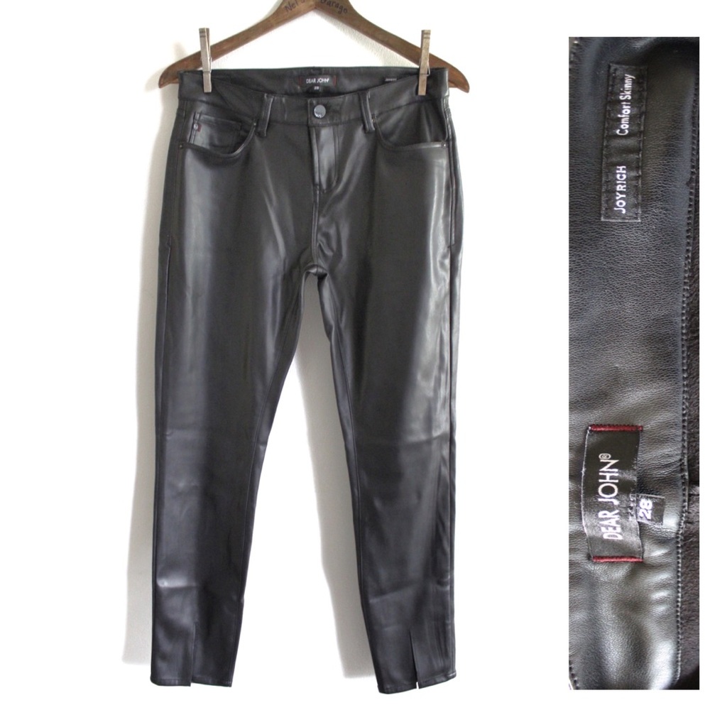 Dear John Joyrich Faux Leather Skinny Pants 28 6 Preowned